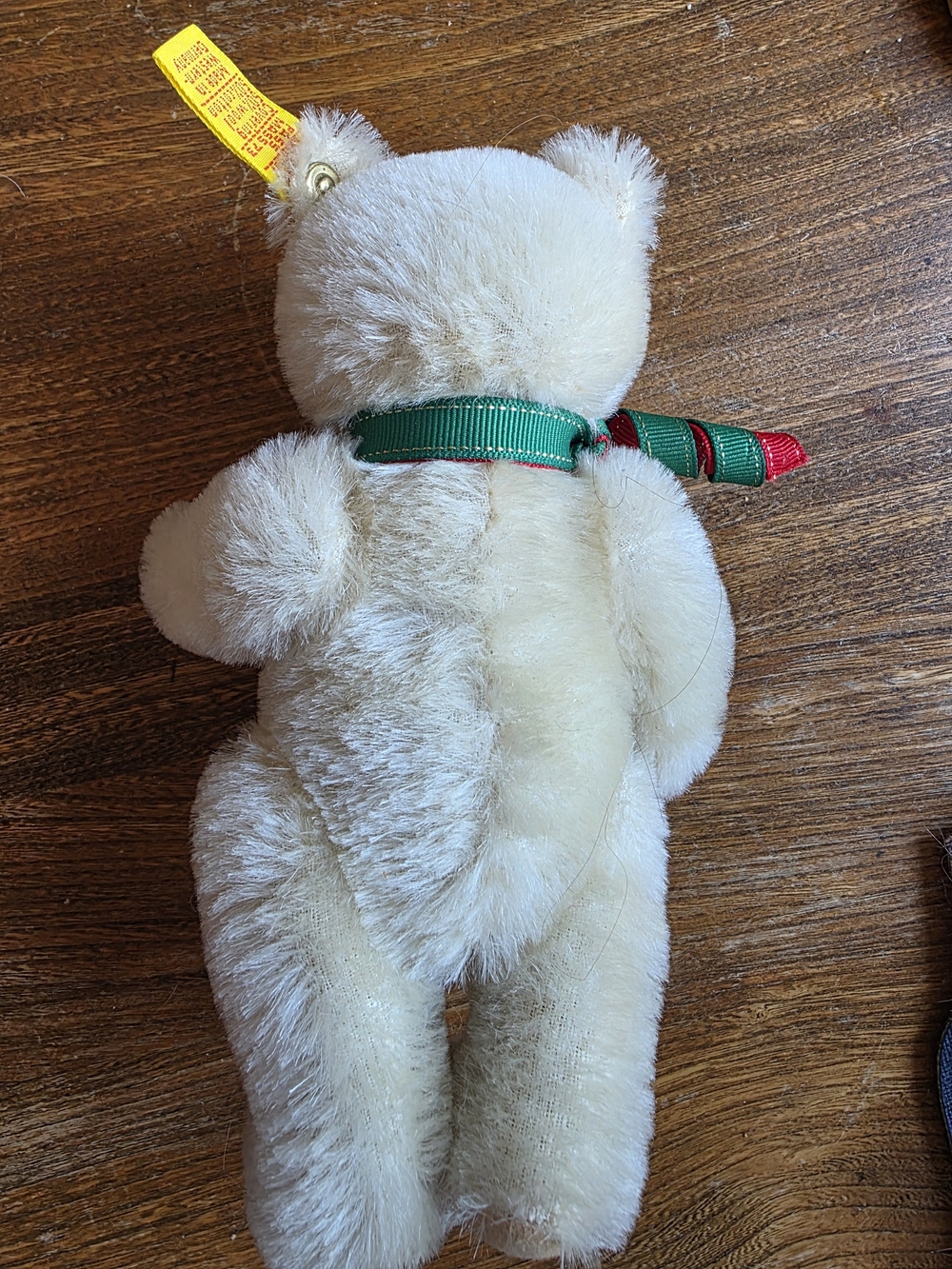 Vintage 1980s Steiff Original White Mohair Bear - Picture 5 of 5